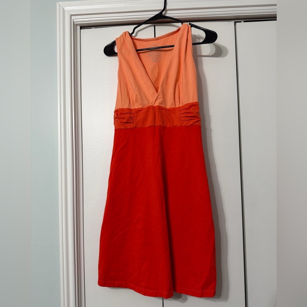 Patagonia Margot Midi Vibrant Orange Dress Size Small S